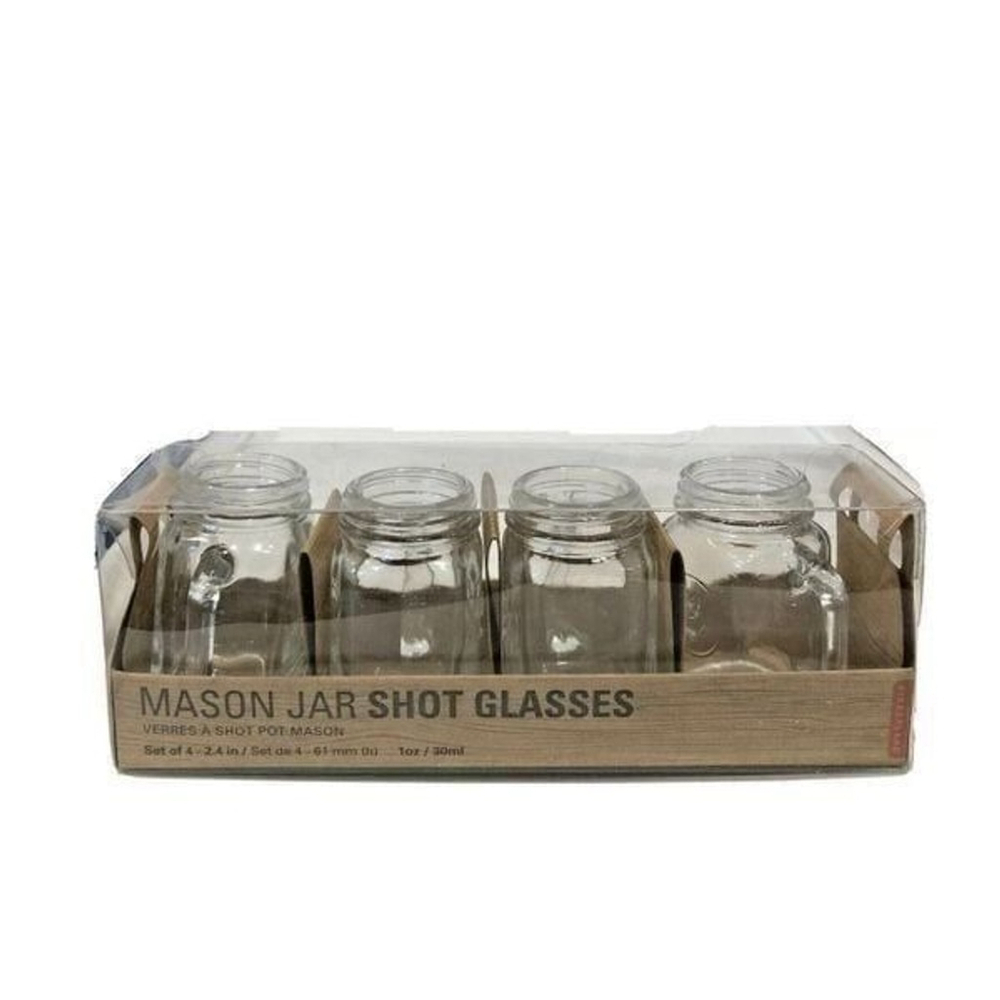 Kikkerland Mason Jar Shot Glasses NIB
